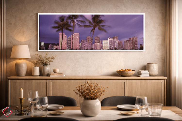 تابلو دکوراتیو Honolulu, Oahu, Honolulu County, Hawaii, USA 2010,ساختم… اثر پانورامیک ایمجز - D2W
