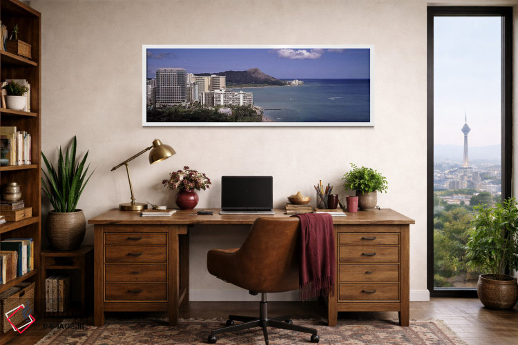 تابلو دکوراتیو Honolulu, Oahu, Honolulu County, Hawaii, USA 2010,ساختم… اثر پانورامیک ایمجز - D1W