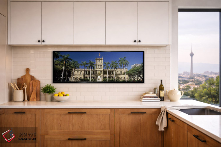 تابلو دکوراتیو Aliiolani Hale, Honolulu, Oahu, Honolulu County, Hawaii… اثر پانورامیک ایمجز - D5B
