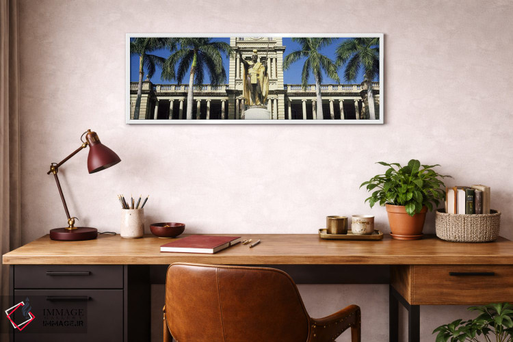 تابلو دکوراتیو Aliiolani Hale, Honolulu, Oahu, Honolulu County, Hawaii… اثر پانورامیک ایمجز - D3W