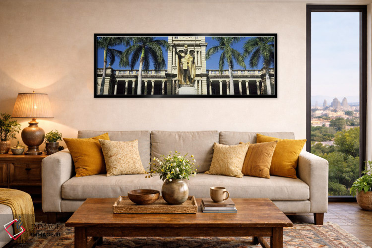 تابلو دکوراتیو Aliiolani Hale, Honolulu, Oahu, Honolulu County, Hawaii… اثر پانورامیک ایمجز - D6B