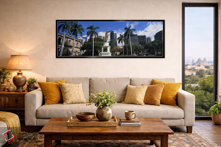 تابلو دکوراتیو Aliiolani Hale, Honolulu, Oahu, Honolulu County, Hawaii… اثر پانورامیک ایمجز - D6B