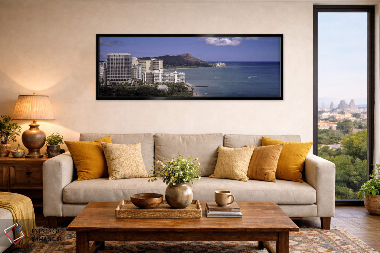 تابلو دکوراتیو Honolulu, Oahu, Honolulu County, Hawaii, USA 2010,ساختم… اثر پانورامیک ایمجز - D6B