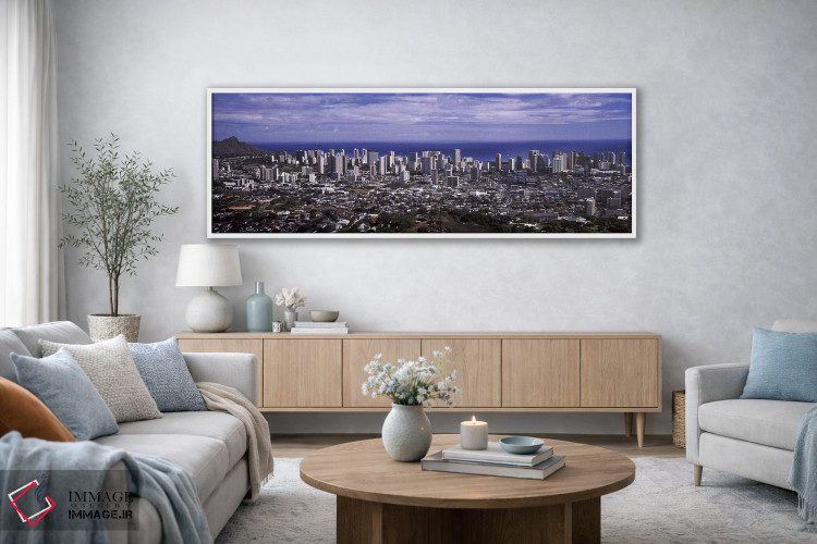 تابلو دکوراتیو Honolulu, Oahu, Honolulu County, Hawaii, USA 2010 #2,نم… اثر پانورامیک ایمجز - D2W