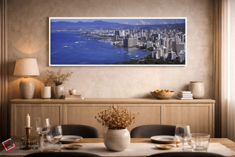 تابلو دکوراتیو Honolulu, Oahu, Honolulu County, Hawaii, USA 2010 #2,نم… اثر پانورامیک ایمجز - D2W