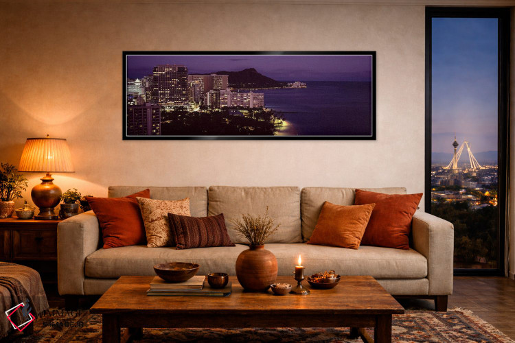 تابلو دکوراتیو Honolulu, Oahu, Honolulu County, Hawaii, USA,ساختمان ها… اثر پانورامیک ایمجز - D6B