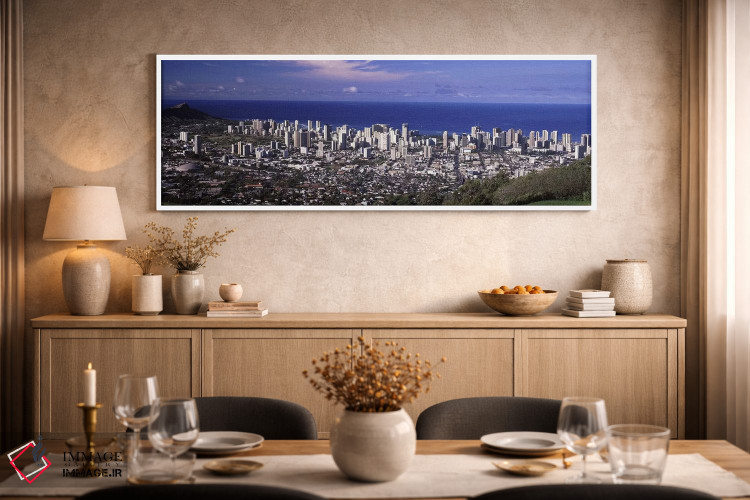 تابلو دکوراتیو Honolulu, Oahu, Honolulu County, Hawaii, USA 2010 #3,نم… اثر پانورامیک ایمجز - D2W