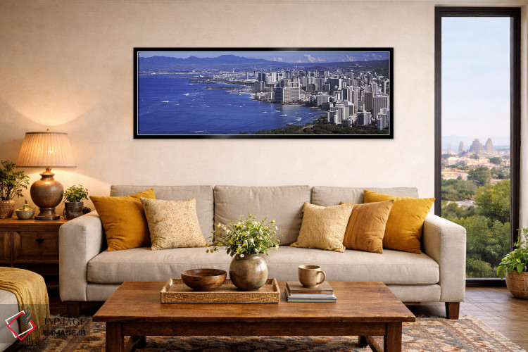 تابلو دکوراتیو Honolulu, Oahu, Honolulu County, Hawaii, USA 2010 #2,نم… اثر پانورامیک ایمجز - D6B