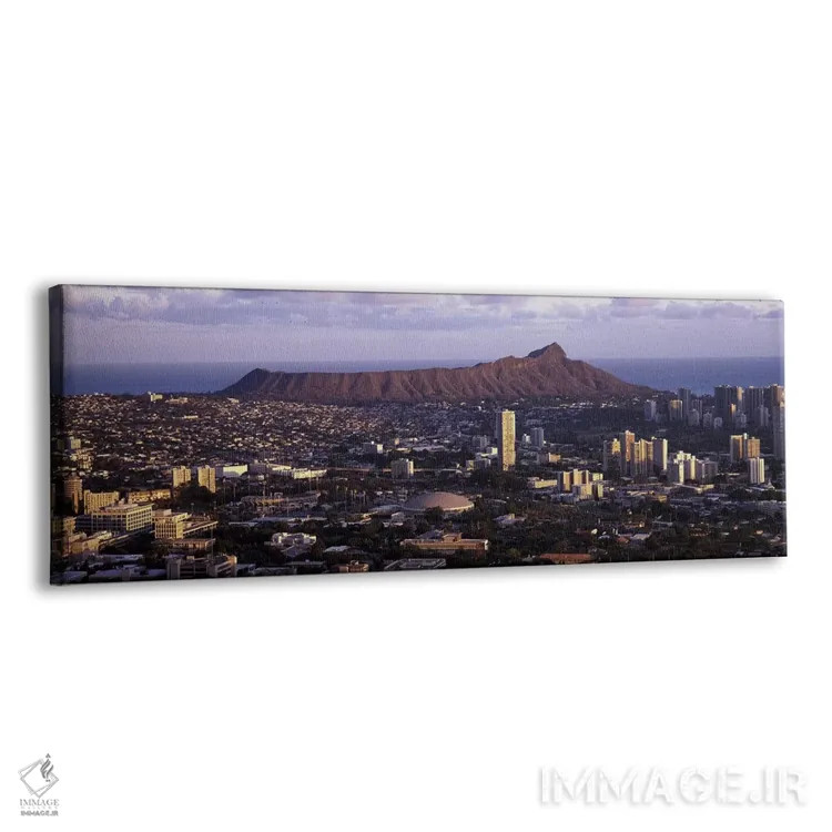 تابلو دکوراتیو Oahu, Honolulu County, Hawaii, USA,نمای بالا از شهر، هو… اثر پانورامیک ایمجز - نمای پرسپکتیو محصول