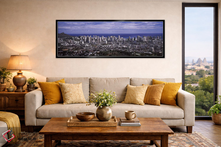 تابلو دکوراتیو Honolulu, Oahu, Honolulu County, Hawaii, USA 2010 #2,نم… اثر پانورامیک ایمجز - D6B