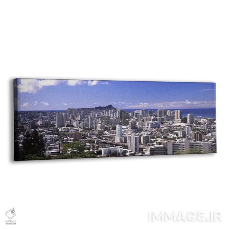 تابلو دکوراتیو Honolulu, Oahu, Honolulu County, Hawaii, USA,نمای بالا… اثر پانورامیک ایمجز - نمای پرسپکتیو محصول
