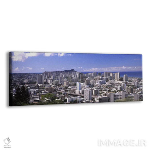 تابلو دکوراتیو Honolulu, Oahu, Honolulu County, Hawaii, USA,نمای بالا… اثر پانورامیک ایمجز - نمای پرسپکتیو محصول