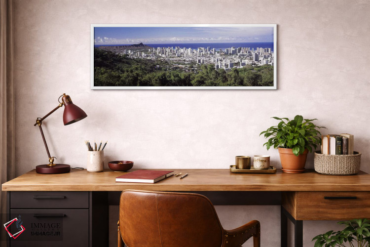 تابلو دکوراتیو Honolulu, Oahu, Honolulu County, Hawaii, USA 2010 #4,نم… اثر پانورامیک ایمجز - D3W