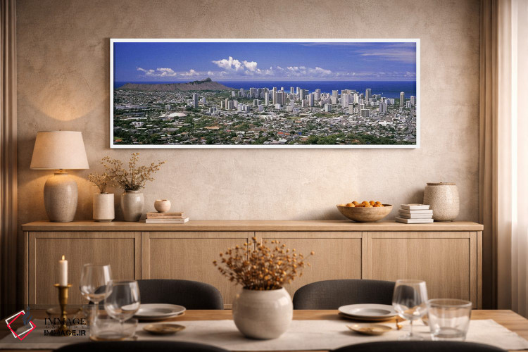 تابلو دکوراتیو Honolulu, Oahu, Honolulu County, Hawaii, USA 2010 #5,نم… اثر پانورامیک ایمجز - D2W