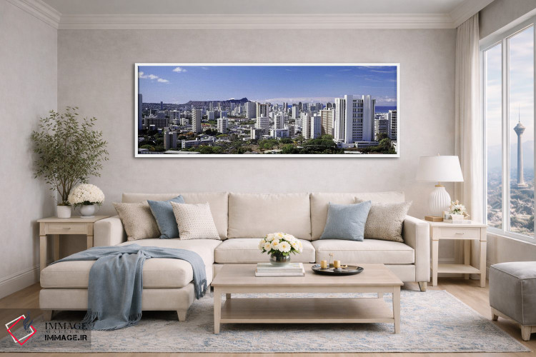 تابلو دکوراتیو Honolulu, Oahu, Honolulu County, Hawaii, USA 2010 #7,نم… اثر پانورامیک ایمجز - D4W