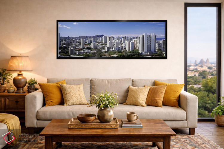 تابلو دکوراتیو Honolulu, Oahu, Honolulu County, Hawaii, USA 2010 #7,نم… اثر پانورامیک ایمجز - D6B