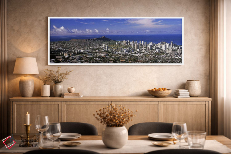 تابلو دکوراتیو Honolulu, Oahu, Honolulu County, Hawaii, USA 2010 #6,نم… اثر پانورامیک ایمجز - D2W