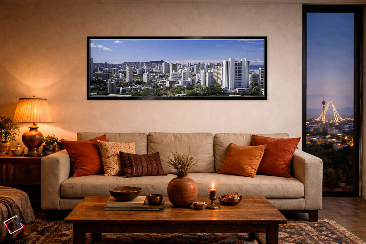 تابلو دکوراتیو Honolulu, Oahu, Honolulu County, Hawaii, USA 2010 #7,نم… اثر پانورامیک ایمجز - D5B