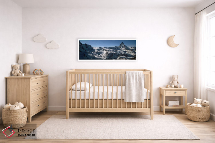 تابلو دکوراتیو Matterhorn, Switzerland,اسکی بازان روی کوه ها در زمستان… اثر پانورامیک ایمجز - D6W