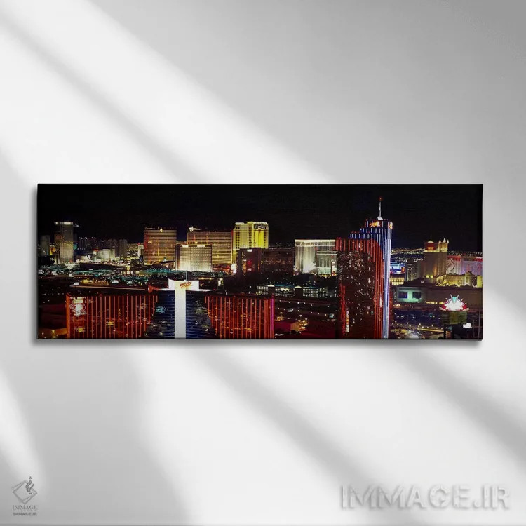 تابلو دکوراتیو Las Vegas, Clark County, Nevada, USA 2011,نمای بالا از… اثر پانورامیک ایمجز - نمای روبهرو روی دیوار