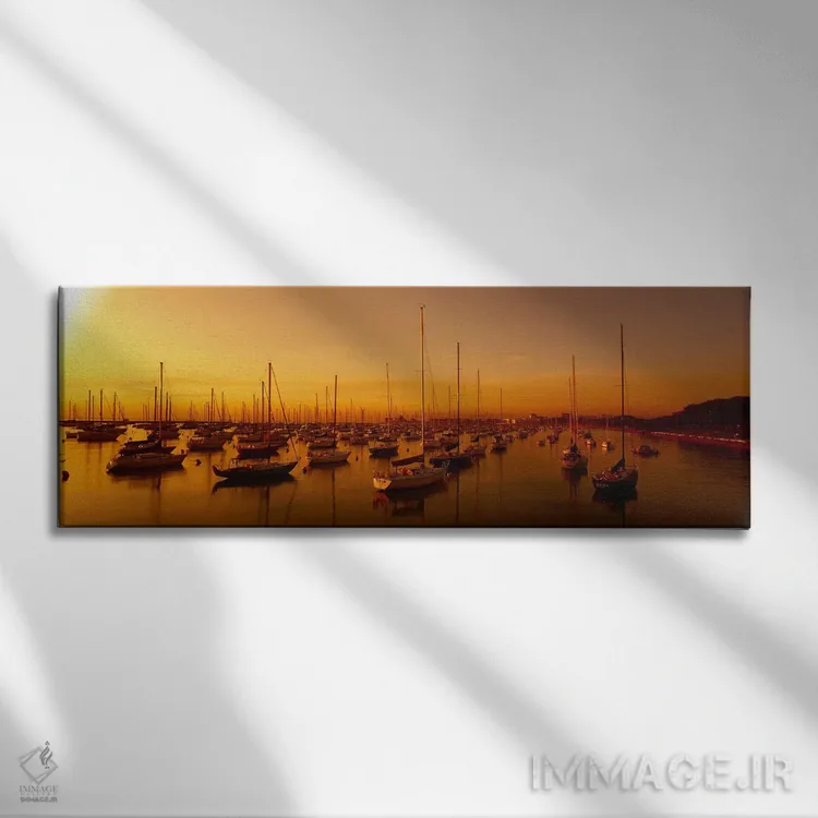 تابلو دکوراتیو Chicago River, Chicago, Cook County, Illinois, USA,قایق… اثر پانورامیک ایمجز - نمای روبهرو روی دیوار