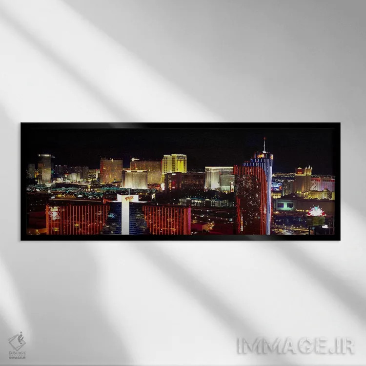 تابلو دکوراتیو Las Vegas, Clark County, Nevada, USA 2011,نمای بالا از… اثر پانورامیک ایمجز - نمای قابدار مشکی
