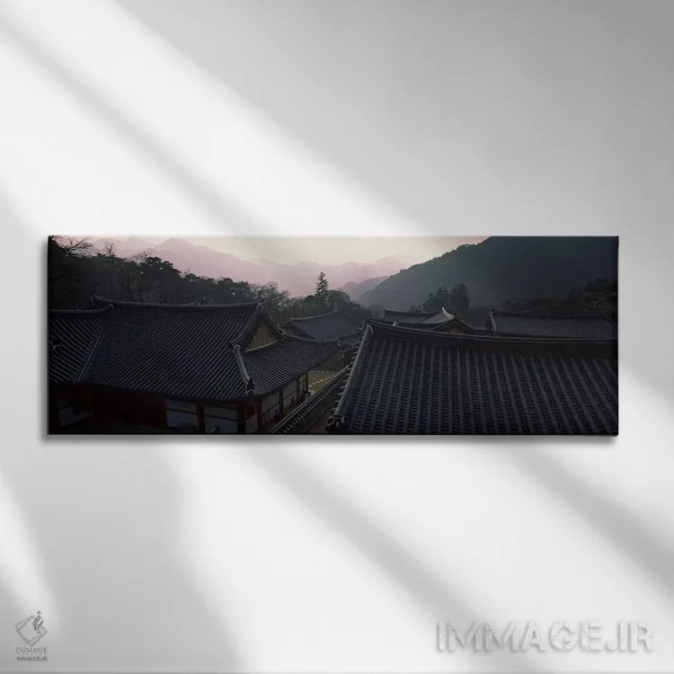 تابلو دکوراتیو Kayasan Mountains, Haeinsa Temple, Gyeongsang Province… اثر پانورامیک ایمجز - نمای روبهرو روی دیوار