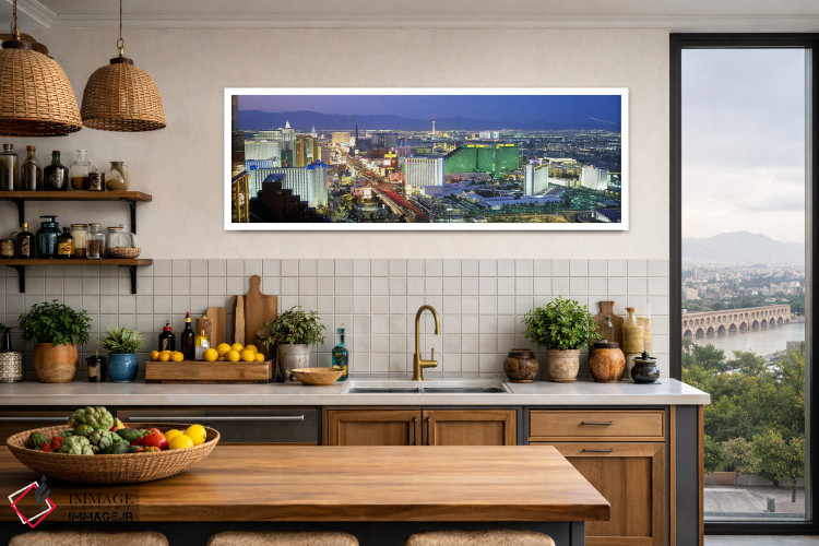 تابلو دکوراتیو Las Vegas, Clark County, Nevada, USA #2,ساختمان های روش… اثر پانورامیک ایمجز - D1W