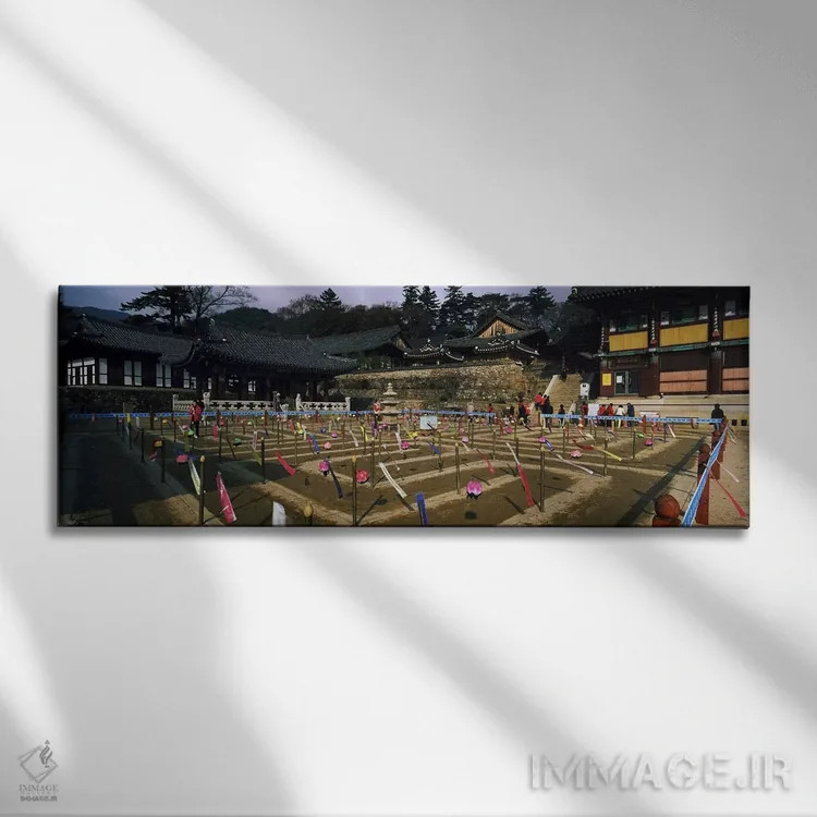 تابلو دکوراتیو Haeinsa Temple, Kayasan Mountains, Gyeongsang Province… اثر پانورامیک ایمجز - نمای روبهرو روی دیوار