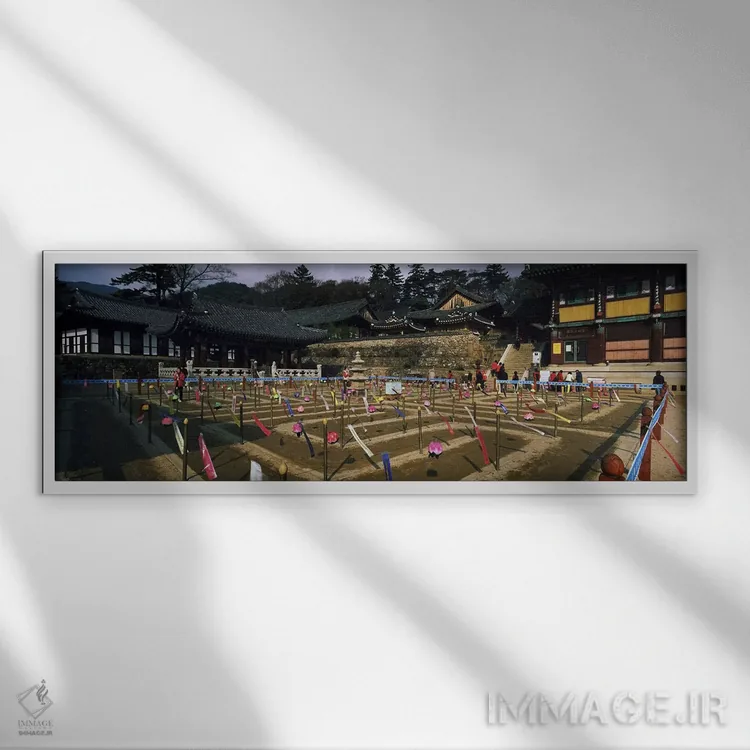 تابلو دکوراتیو Haeinsa Temple, Kayasan Mountains, Gyeongsang Province… اثر پانورامیک ایمجز - نمای قابدار سفید