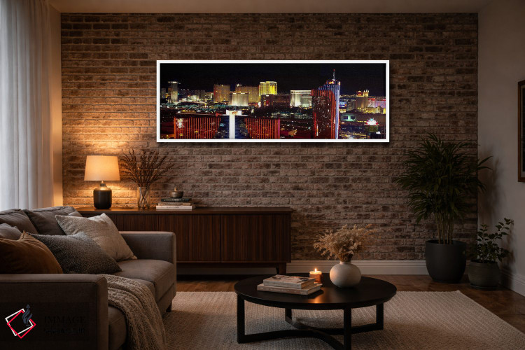 تابلو دکوراتیو Las Vegas, Clark County, Nevada, USA 2011,نمای بالا از… اثر پانورامیک ایمجز - D3W