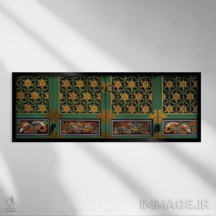 تابلو دکوراتیو Kayasan Mountains, Haeinsa Temple, Gyeongsang Province… اثر پانورامیک ایمجز - نمای قابدار مشکی