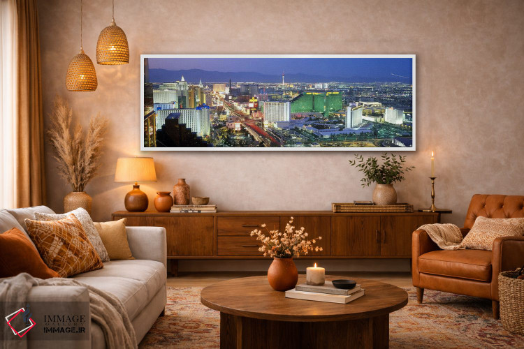 تابلو دکوراتیو Las Vegas, Clark County, Nevada, USA #2,ساختمان های روش… اثر پانورامیک ایمجز - D4W