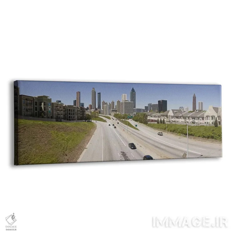 تابلو دکوراتیو Atlanta, Georgia, USA,وسایل نقلیه در حال حرکت در جاده م… اثر پانورامیک ایمجز - نمای پرسپکتیو محصول