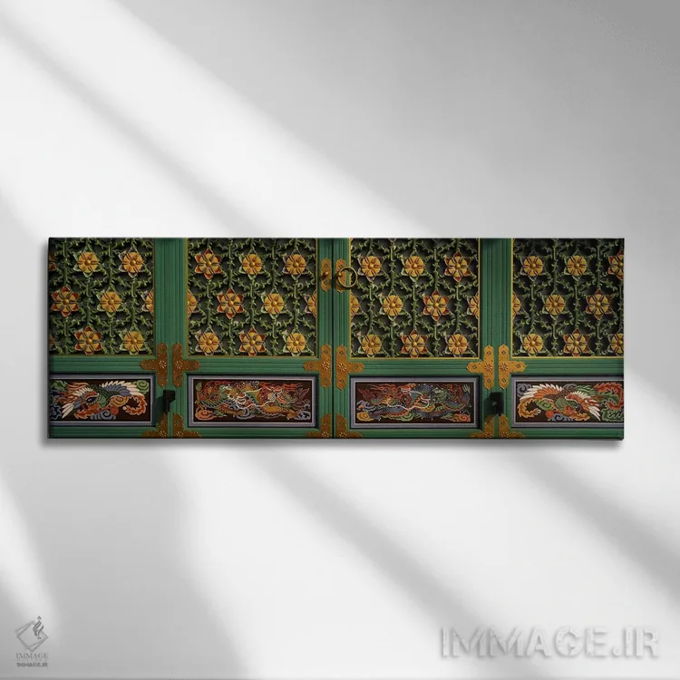 تابلو دکوراتیو Kayasan Mountains, Haeinsa Temple, Gyeongsang Province… اثر پانورامیک ایمجز - نمای روبهرو روی دیوار