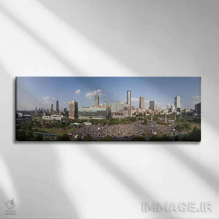 تابلو دکوراتیو Centennial Olympic Park, Atlanta, Georgia, USA,جشن چهار… اثر پانورامیک ایمجز - نمای روبهرو روی دیوار