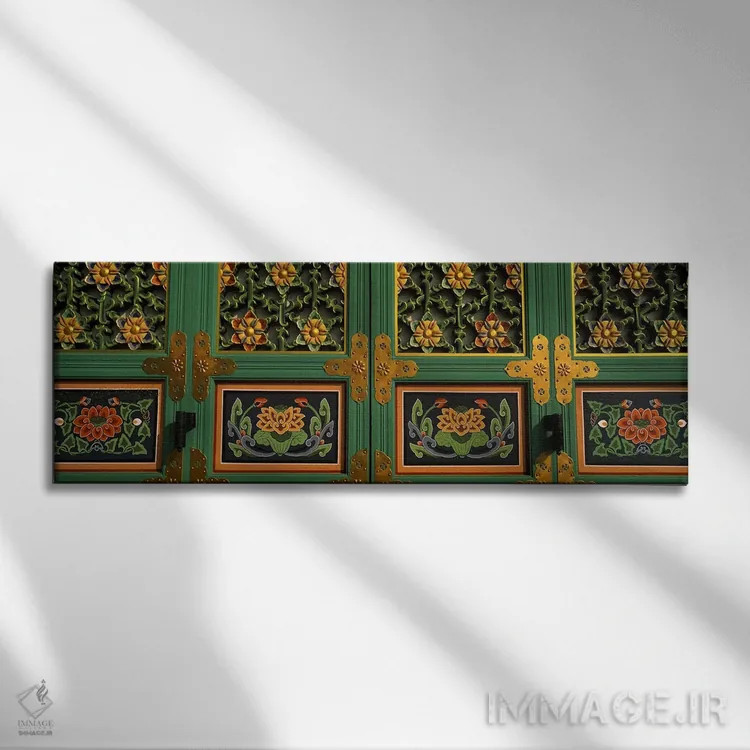 تابلو دکوراتیو Kayasan Mountains, Haeinsa Temple, Gyeongsang Province… اثر پانورامیک ایمجز - نمای روبهرو روی دیوار