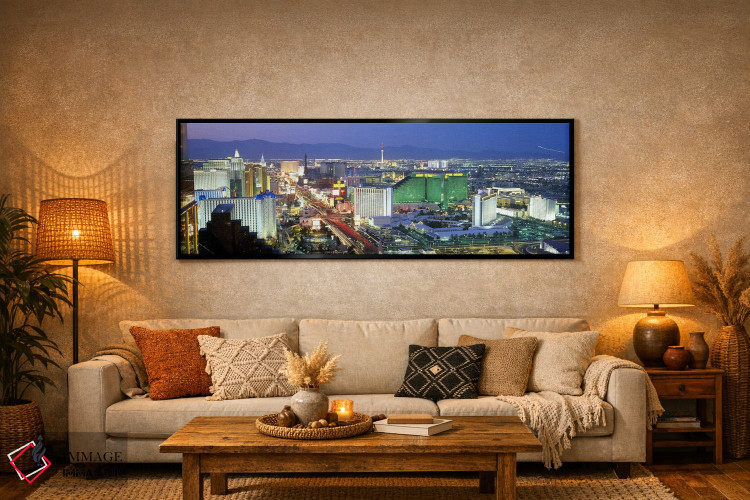 تابلو دکوراتیو Las Vegas, Clark County, Nevada, USA #2,ساختمان های روش… اثر پانورامیک ایمجز - D6B