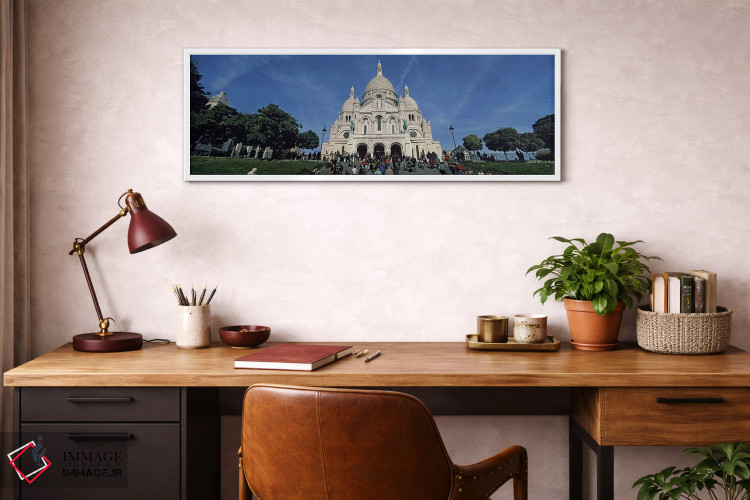 تابلو دکوراتیو Basilique Du Sacre Coeur, Montmartre, Paris, Ile-de-Fra… اثر پانورامیک ایمجز - D3W