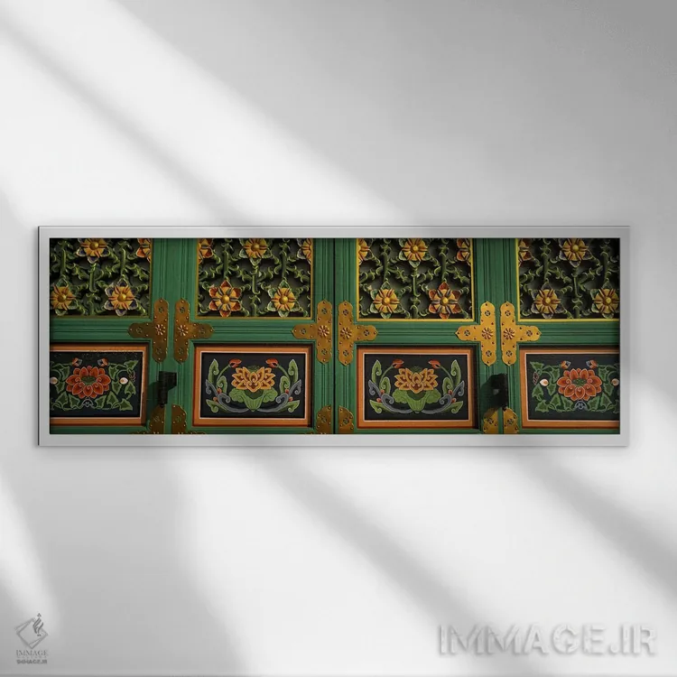 تابلو دکوراتیو Kayasan Mountains, Haeinsa Temple, Gyeongsang Province… اثر پانورامیک ایمجز - نمای قابدار سفید