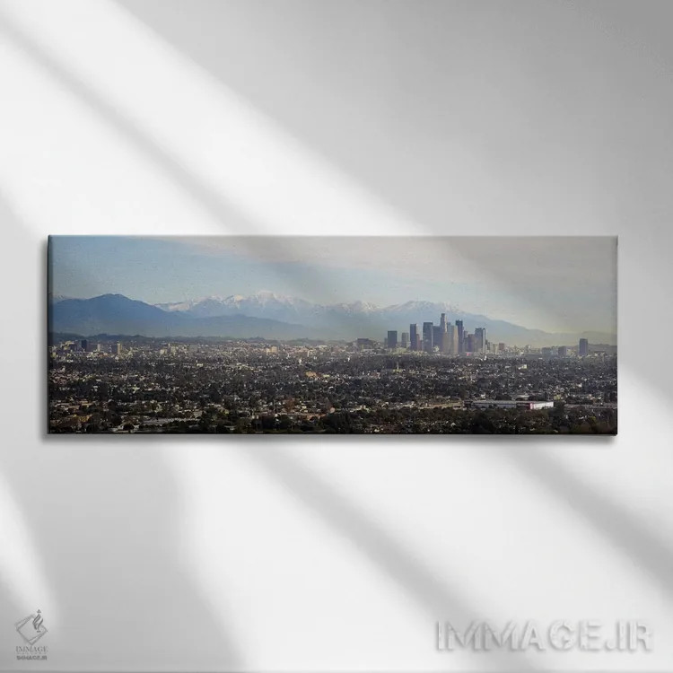 تابلو دکوراتیو Los Angeles, California, USA #2,نمای بالا از یک شهر، لس… اثر پانورامیک ایمجز - نمای روبهرو روی دیوار