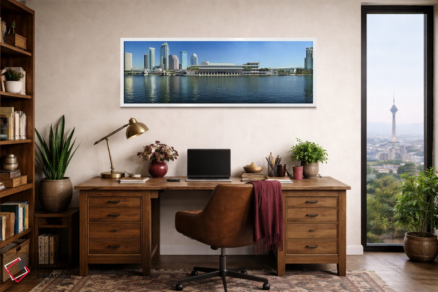 تابلو دکوراتیو Tampa, Hillsborough County, Florida, USA,ساختمان ها در… اثر پانورامیک ایمجز - D1W