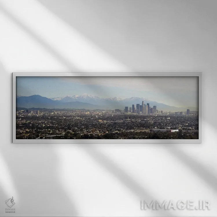 تابلو دکوراتیو Los Angeles, California, USA #2,نمای بالا از یک شهر، لس… اثر پانورامیک ایمجز - نمای قابدار سفید