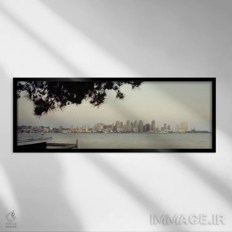 تابلو دکوراتیو San Diego, California, USA #5,ساختمان ها در کنار آب، سن… اثر پانورامیک ایمجز - نمای قابدار مشکی