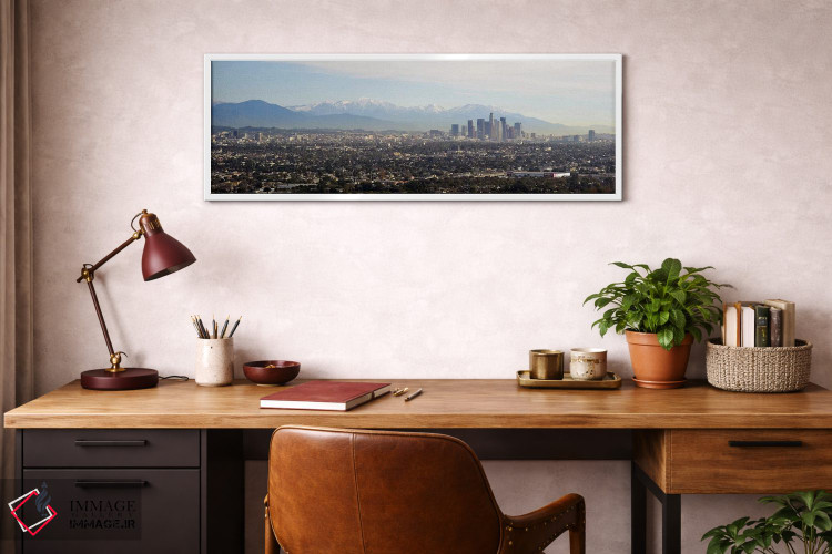 تابلو دکوراتیو Los Angeles, California, USA #2,نمای بالا از یک شهر، لس… اثر پانورامیک ایمجز - D3W