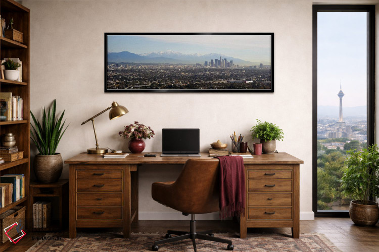 تابلو دکوراتیو Los Angeles, California, USA #2,نمای بالا از یک شهر، لس… اثر پانورامیک ایمجز - D2B