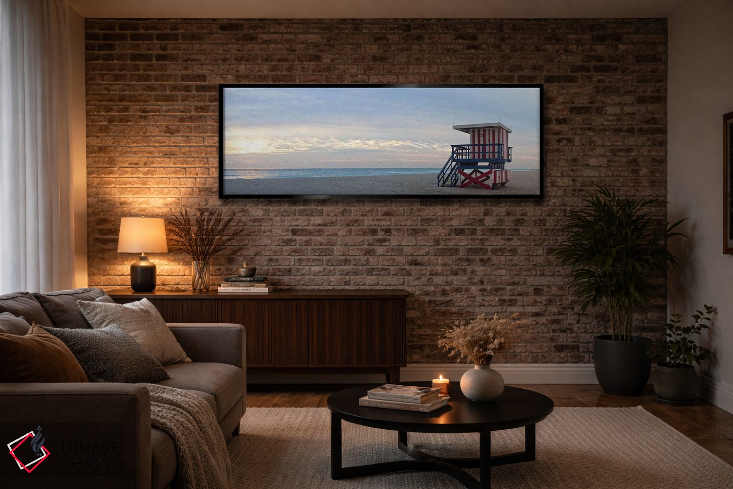 تابلو دکوراتیو Miami, Miami-Dade County, Florida, USA,نجات غریق در ساح… اثر پانورامیک ایمجز - D3B