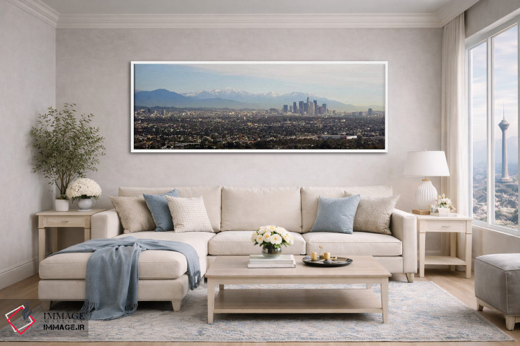 تابلو دکوراتیو Los Angeles, California, USA #2,نمای بالا از یک شهر، لس… اثر پانورامیک ایمجز - D4W