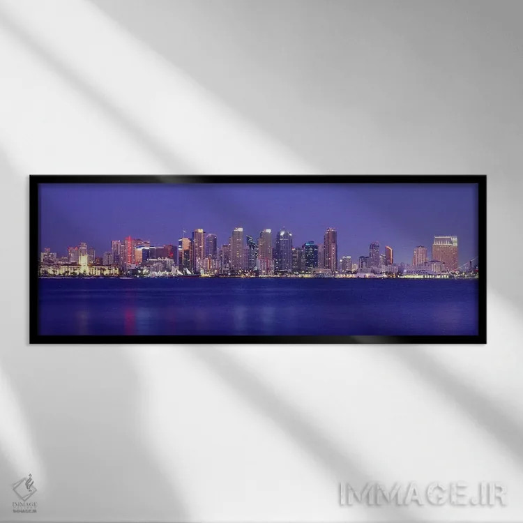 تابلو دکوراتیو San Diego, California, USA #7,ساختمان ها در کنار آب، سن… اثر پانورامیک ایمجز - نمای قابدار مشکی