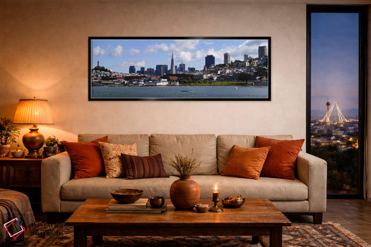 تابلو دکوراتیو Coit Tower, Telegraph Hill, San Francisco, California… اثر پانورامیک ایمجز - D5B
